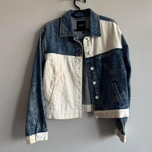 Desigual Striped Denim Jacket